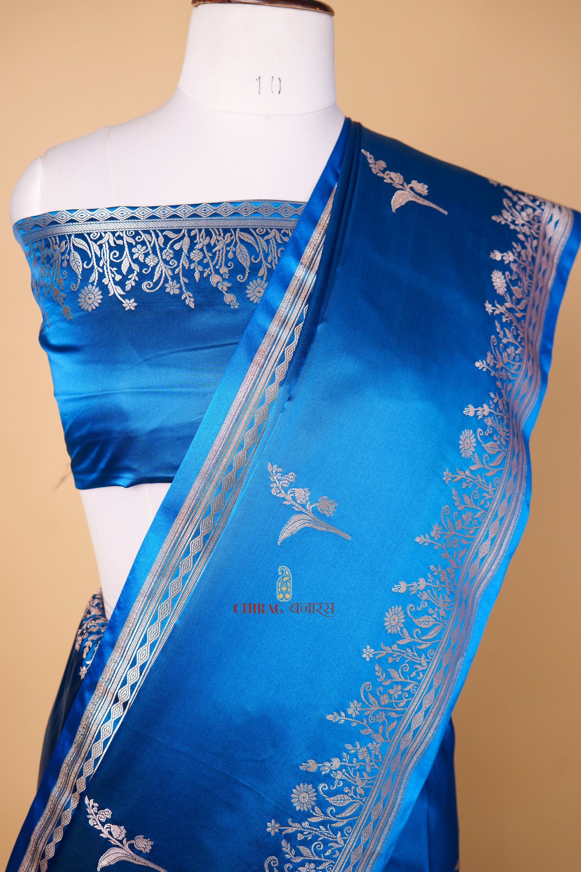 Mashru Katan Silk Minakari Designer Work Saree
