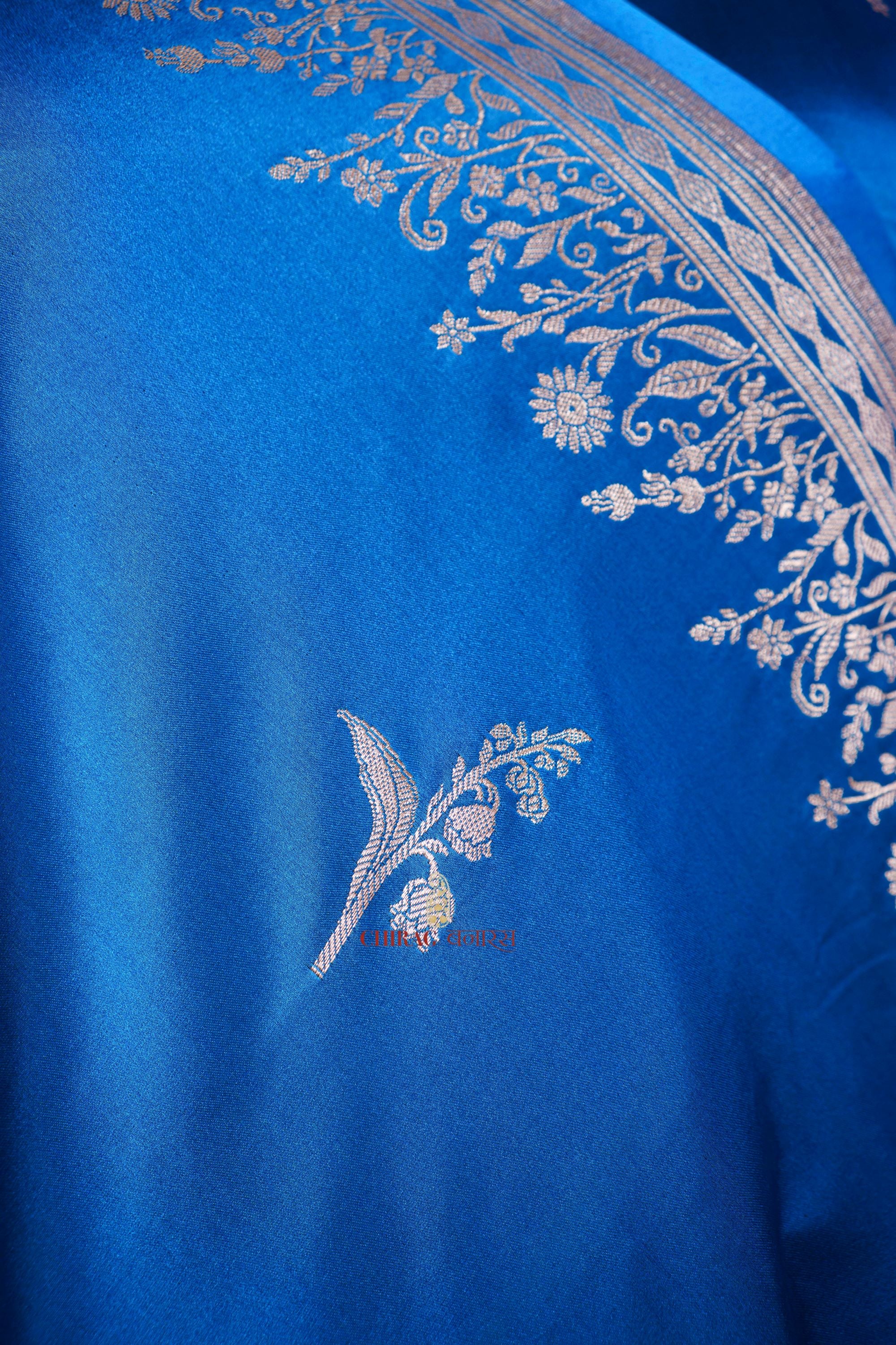 Mashru Katan Silk Minakari Designer Work Saree