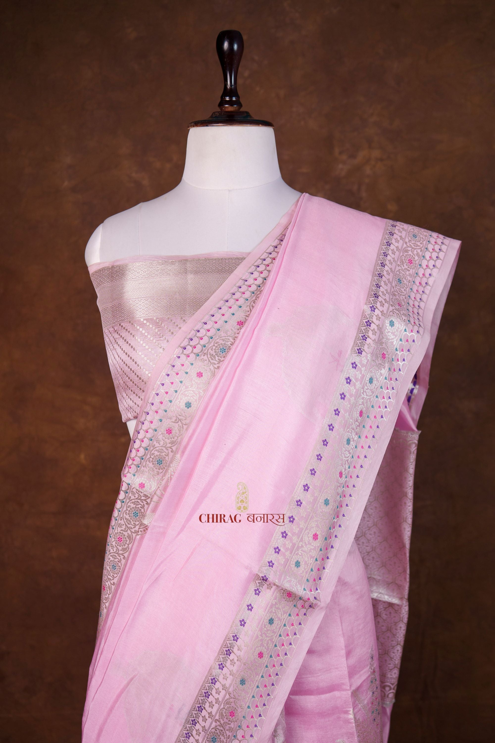 Pure Mango Silk Buta Design Saree