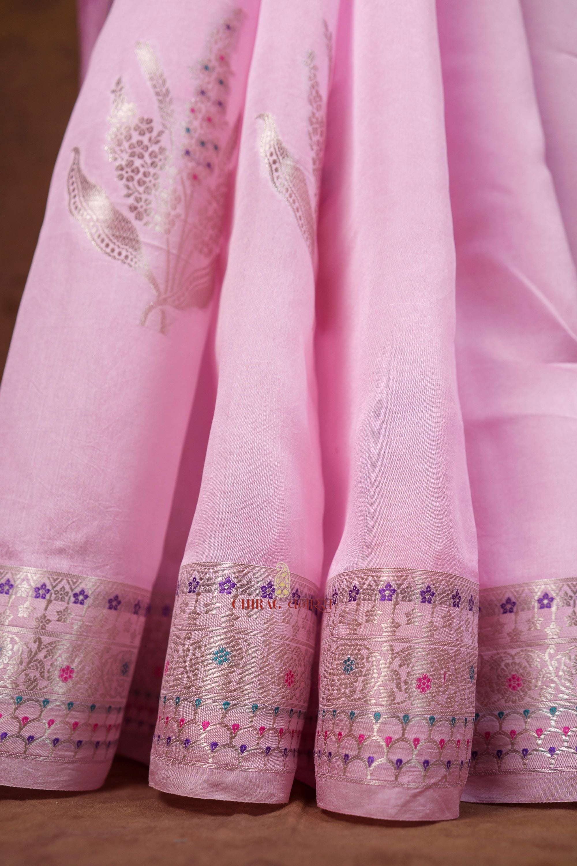 Pure Mango Silk Buta Design Saree