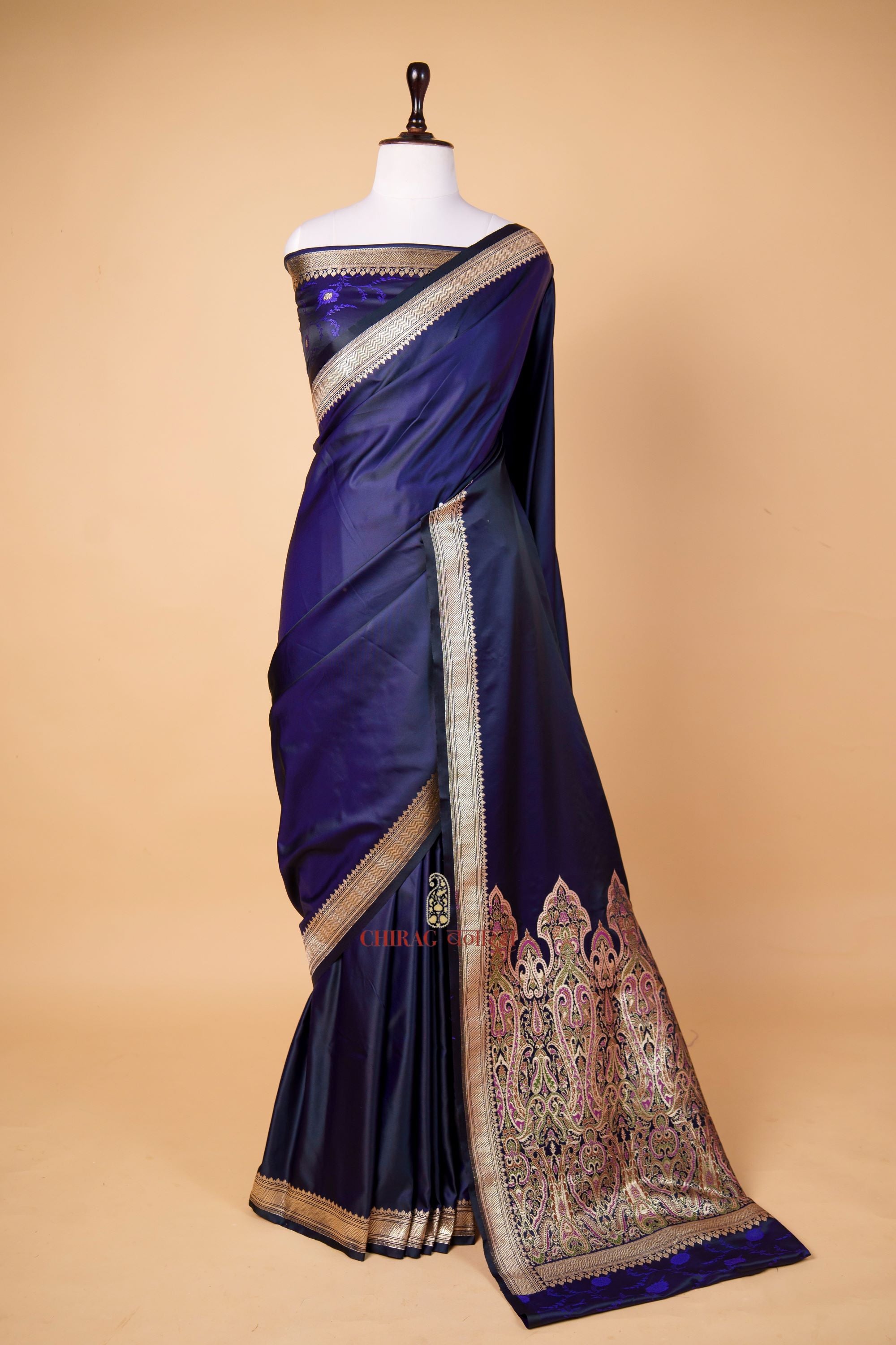 Katan Silk Saree Heavy Anchal Weave Saree