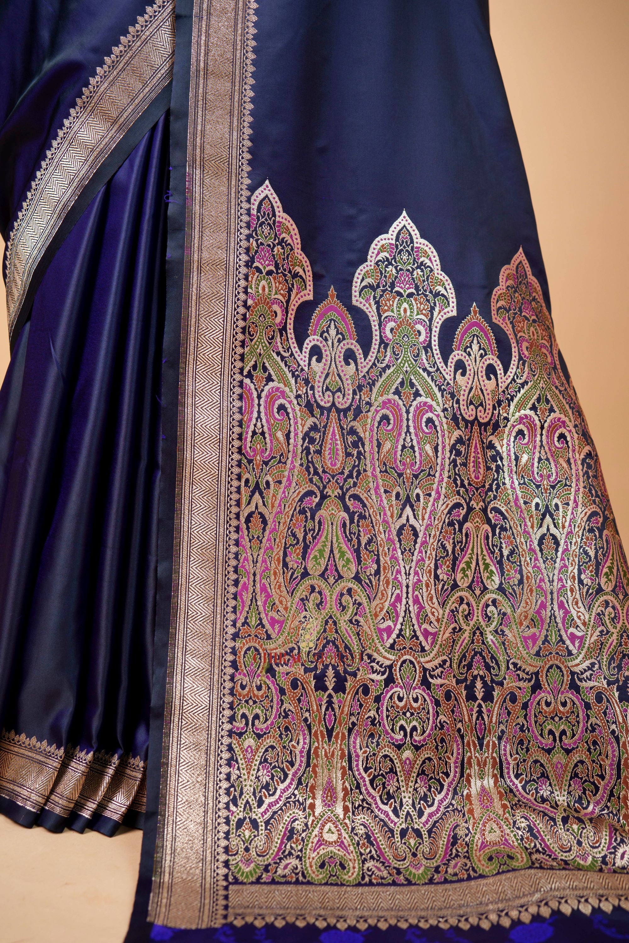 Katan Silk Saree Heavy Anchal Weave Saree