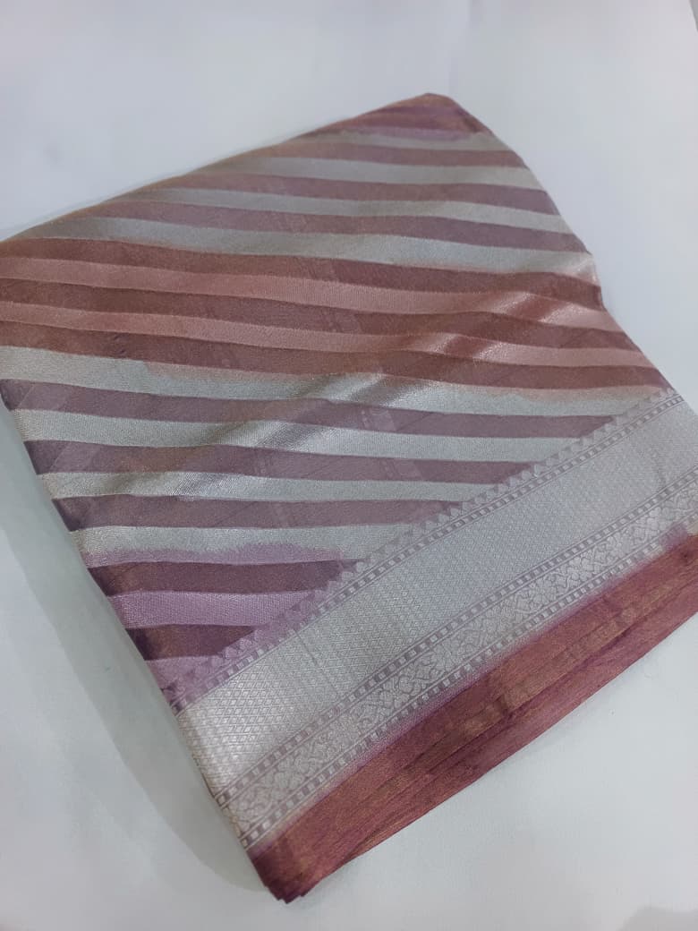 Pure Tissue Brush Die Handloom Saree