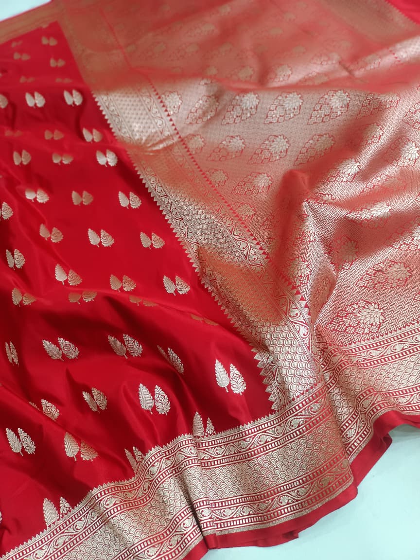 Katan Silk Saree Simple Shower