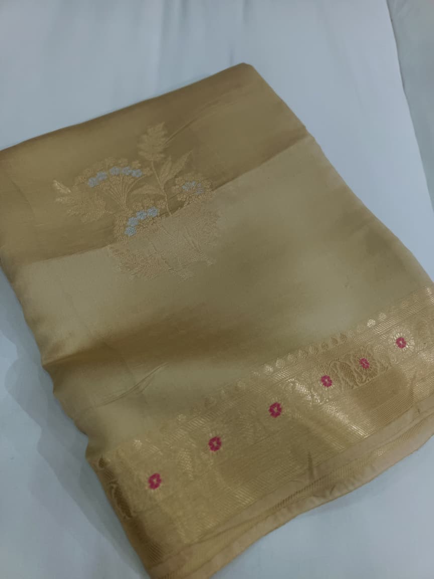 Pure Mango Silk Buta Design Saree