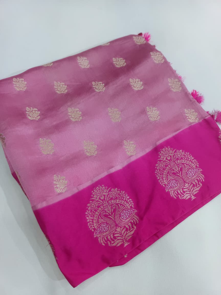 Pure Mango Silk Buta Design Saree