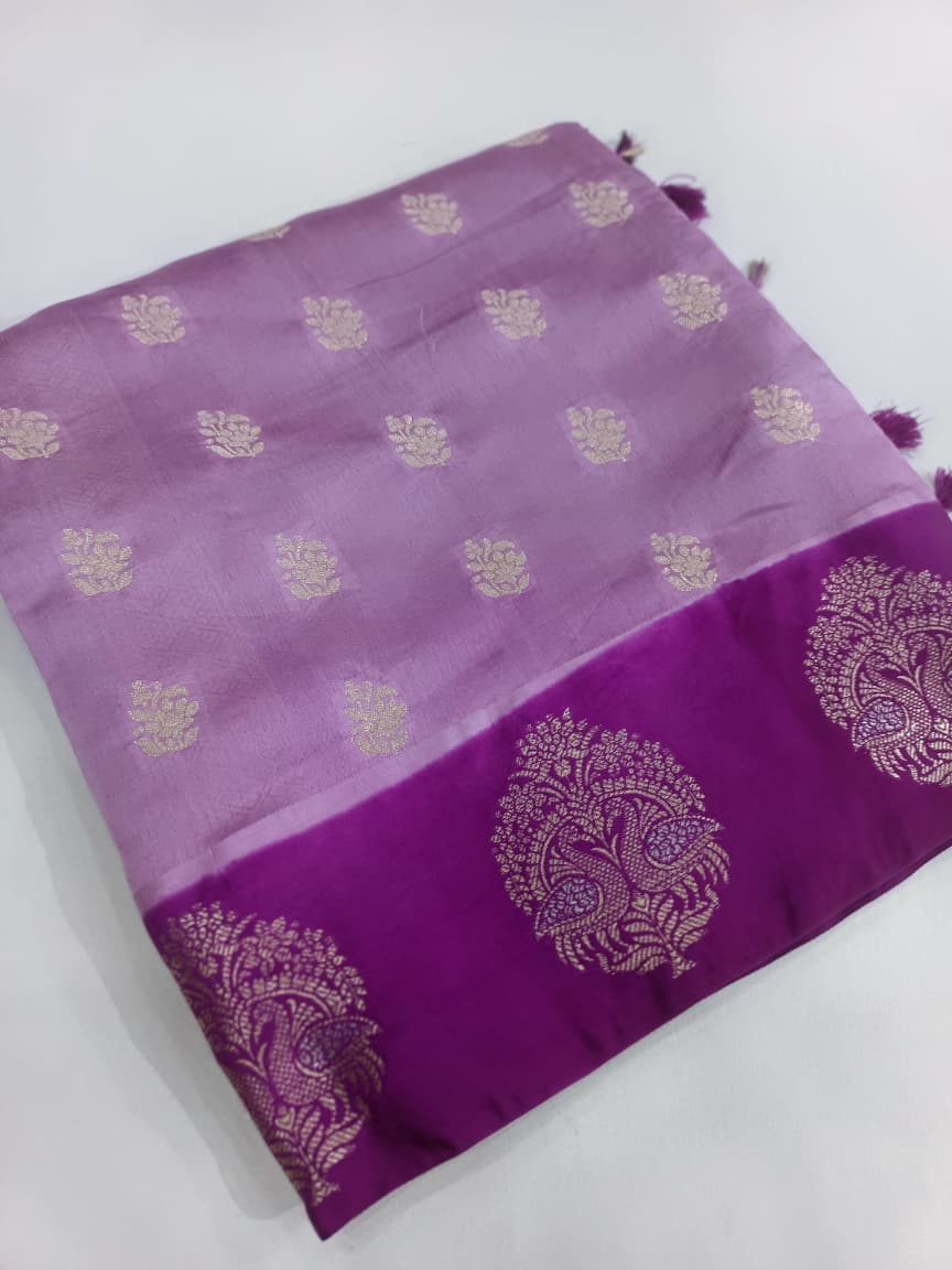 Pure Mango Silk Buta Design Saree