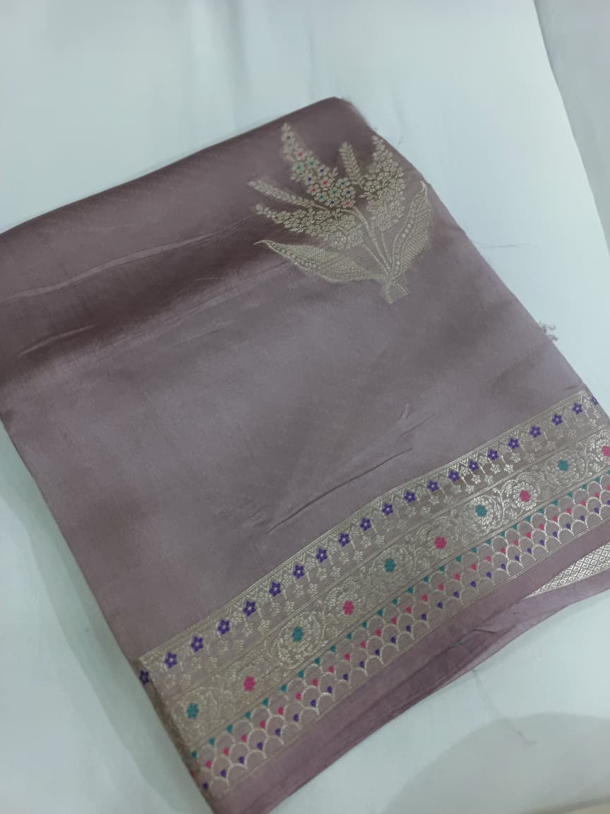 Pure Mango Silk Buta Design Saree