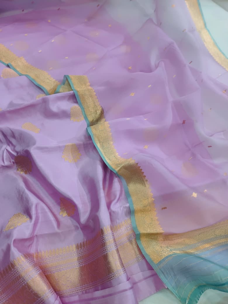 Pure Katan Silk Kadhua Handloom Suit 3 Pcs