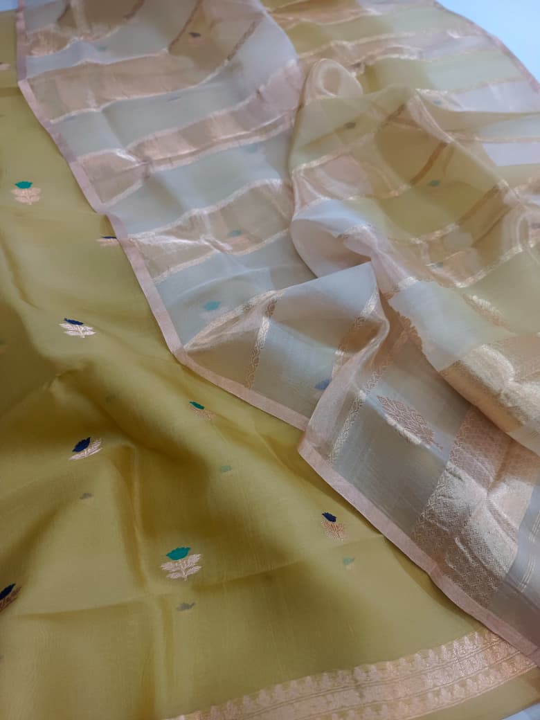 Pure Kora Kadhua Handloom Suit 3 Pcs