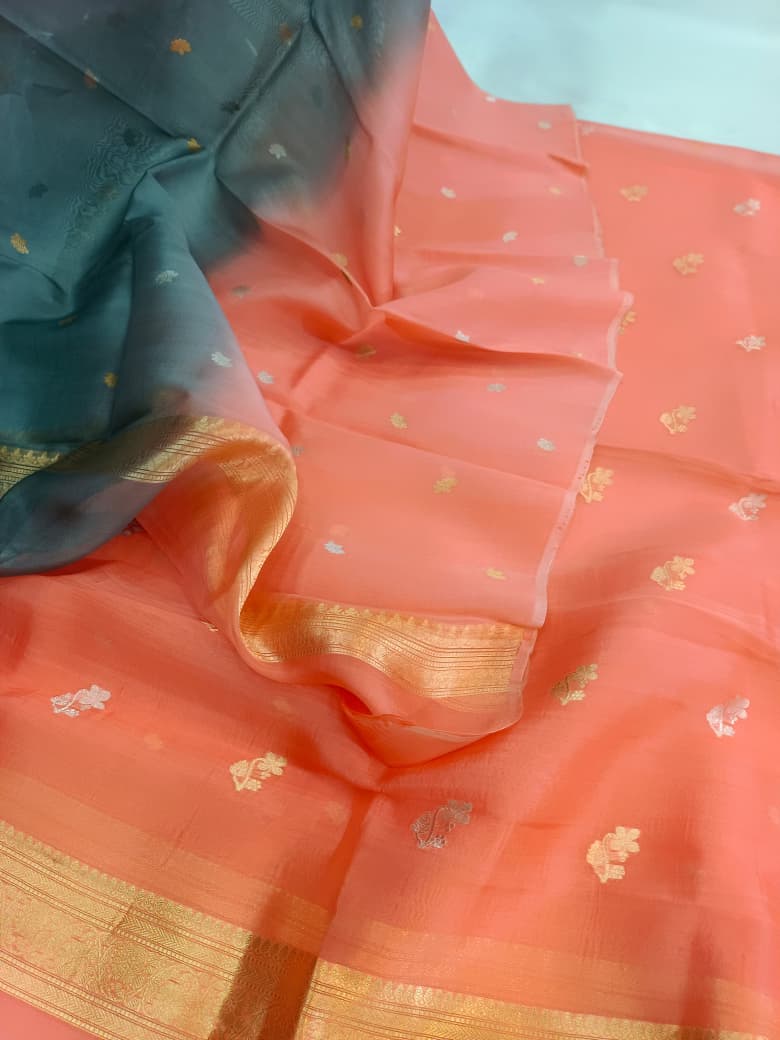 Pure Kora Kadhua Handloom Suit 3 Pcs