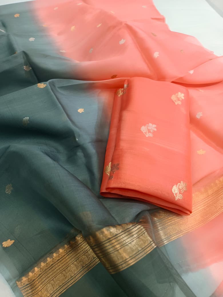 Pure Kora Kadhua Handloom Suit 3 Pcs