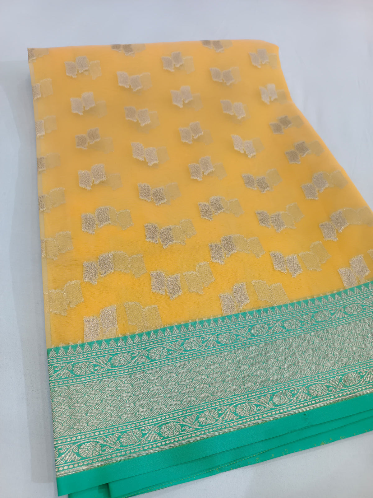 Kora Organza Silk Banarasi Border Saree